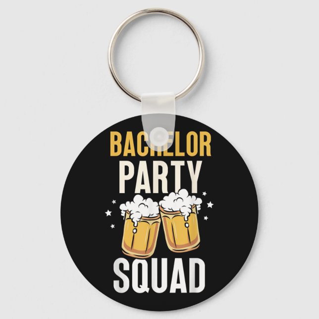 Llavero Equipo de Bacheller Party Squad Bride Groom (Anverso)