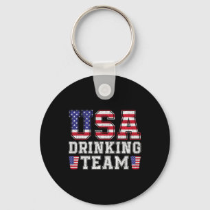 Llavero Equipo De Bebida De Estados Unidos Gracioso Beer B