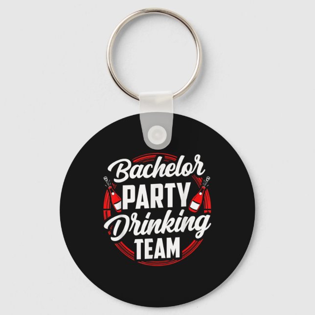 Llavero Equipo de bebidas del bachiller party Groom Bride (Anverso)