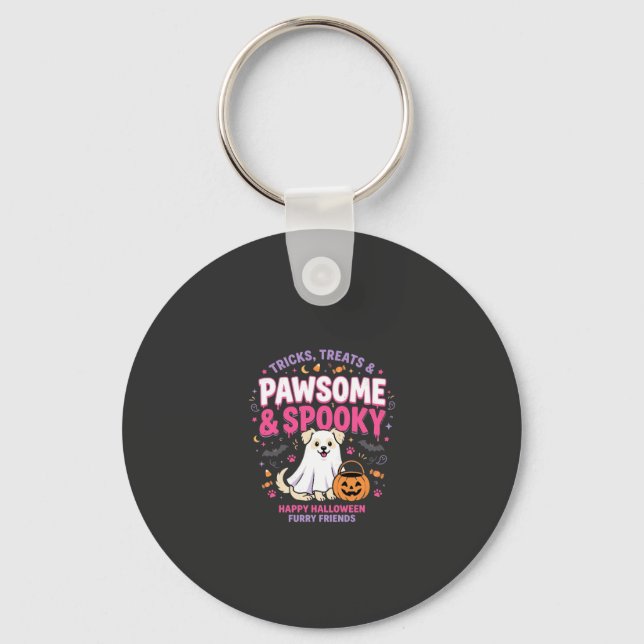 Llavero Equipo de Boo de Halloween para perros (2) (Anverso)