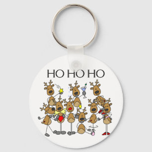 Llavero Equipo de camisetas y de regalos del reno