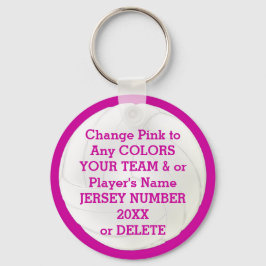 Llavero EQUIPO DE CLASES DE Voleibol, NOMBRE, AÑO, NÚMERO