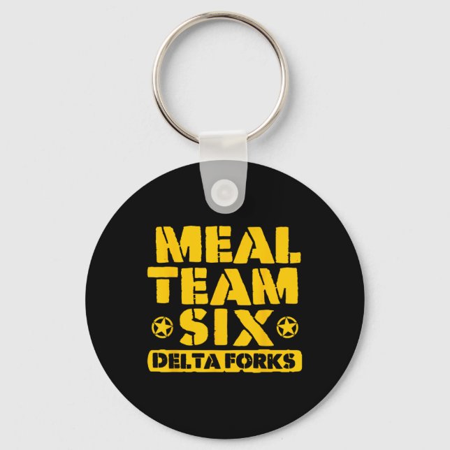 Llavero Equipo de Comida Seis Delta Forks  (Anverso)