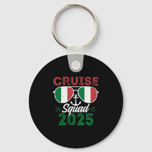 Llavero Equipo de crucero por Italia 2025 Vacaciones famil