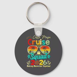 Llavero Equipo de crucero vintage Costa-maya 2026 Barco de