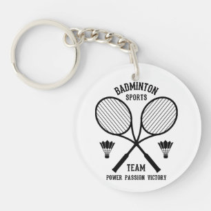 Llavero Equipo de deportes de bádminton