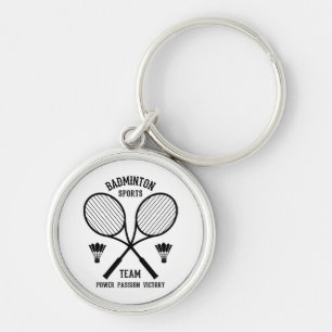 Llavero Equipo de deportes de bádminton