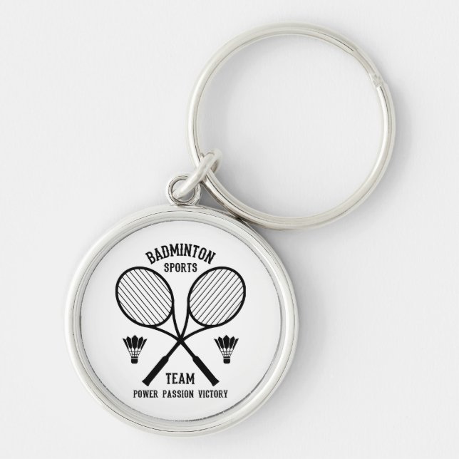 Llavero Equipo de deportes de bádminton (Frente)