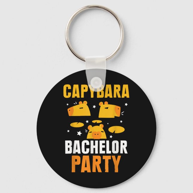 Llavero Equipo de Despedida de Soltero de Capybara Novia N (Anverso)
