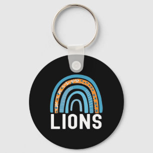 Llavero Equipo de fanáticos de deportes escolares Lions Es