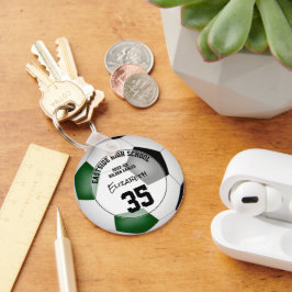 Llavero equipo de fútbol negro verde chicas regalos deport