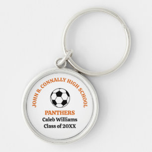 Llavero Equipo de Fútbol Personalizado de Orange High Scho