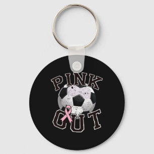 Llavero Equipo de Fútbol Pink Out Mes de Concientización s