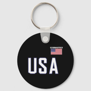 Llavero Equipo De Gimnasia De Bandera De Estados Unidos Eq