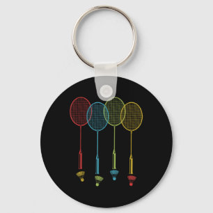 Llavero Equipo de jugador de bádminton Entrenador de volea