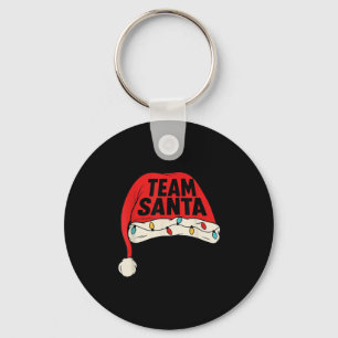 Llavero Equipo de la familia de Navidades de Santa Hat