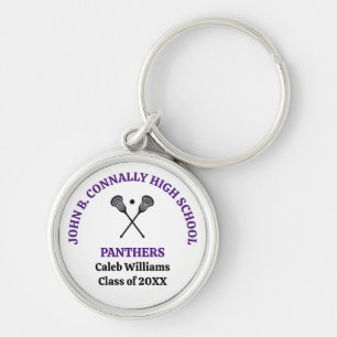 Llavero Equipo de Lacrosse Personalizado de la Escuela Sec
