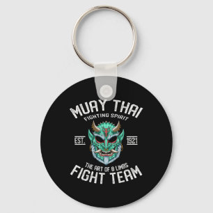 Llavero Equipo de lucha del demonio Oni de Muay Thai - Nak