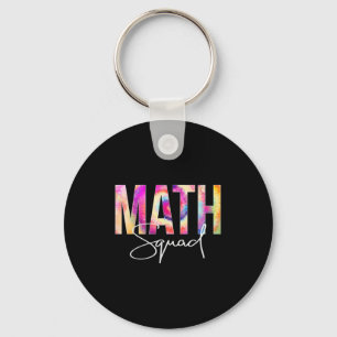 Llavero Equipo de matemáticas Tie Dye De vuelta a la escue