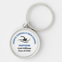 Equipo de natación azul personalizado para nadador
