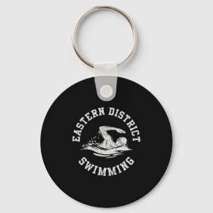 Llavero Equipo de natación del distrito oriental Retro Swi