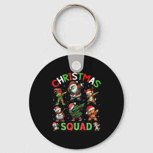 Llavero Equipo de Navidad Santa Dabbing Elfo Familia Ropa