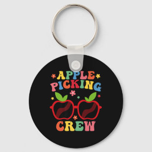 Llavero Equipo de recolección de manzanas Diversión en la