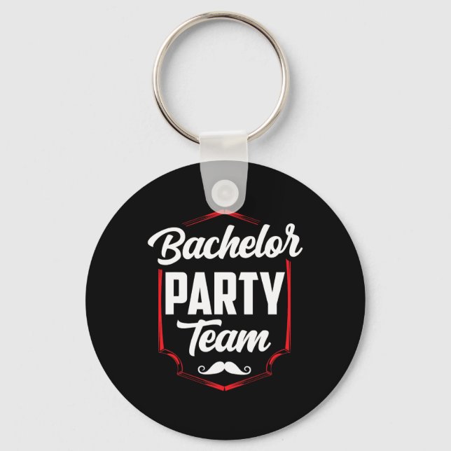 Llavero Equipo del partido del bachiller Novia Groom (Anverso)