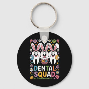 Llavero Equipo dental de dientes divertidos dentista feliz