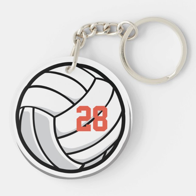 Llavero Equipo deportivo de Naranja blanco Club de fans de (Atrás)