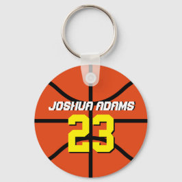 Llavero Equipo deportivo naranja Atletas de la cadena de b