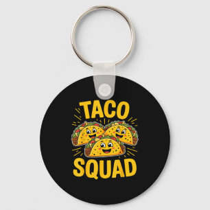 Llavero Equipo divertido de taco, amante de la comida mexi