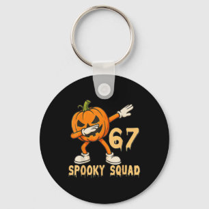 Llavero Equipo Espeluznante Calabaza 67 Meme de Halloween 