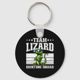 Llavero Equipo Lizard Caza Squad Funny Retro Gecko Lizard