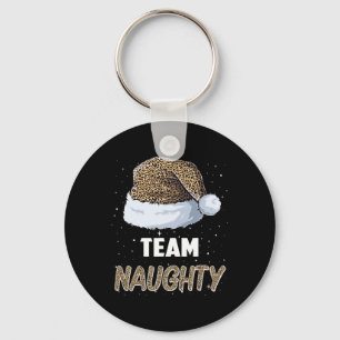 Llavero Equipo Naughty Santa Leopard Gorra Pajamas Family 
