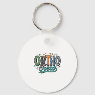 Llavero Equipo ortodoncista vintage diseño vectorial equip