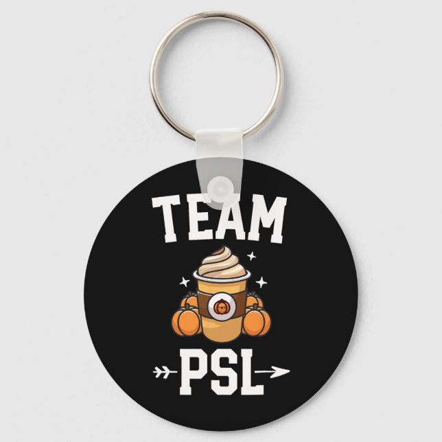 Llavero Equipo PSL Cute Calabaza Spice Latte Lover Fall Au (Anverso)