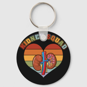 Llavero Equipo Retro de Escuadrón de Riñones Nefrología