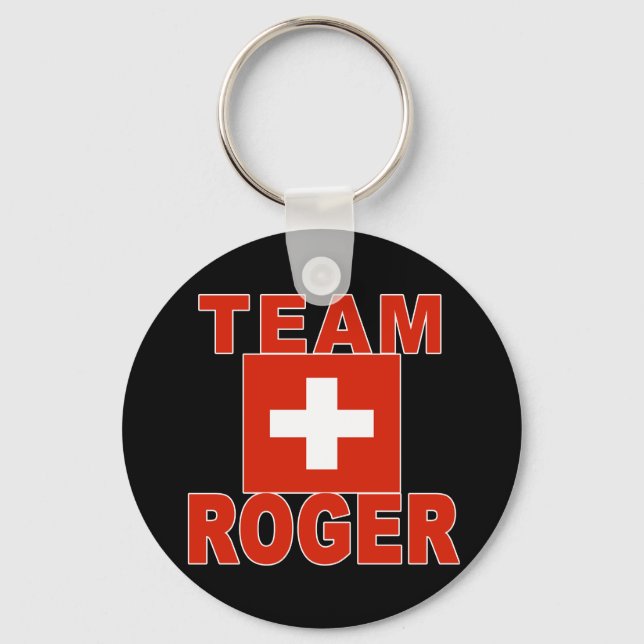 Llavero Equipo Roger con bandera suiza (Anverso)