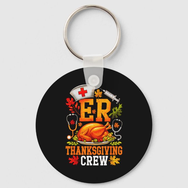 Llavero Er Thanksgiving Crew Nurse Emergency Room Register (Anverso)