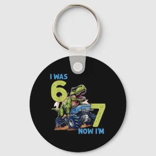 Llavero era Seis Siete Dinosaurio 67 Meme Cumpleaños 7 Niñ