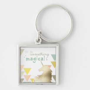 Llavero Eres Algo Magnífico De Unicornio De Oro