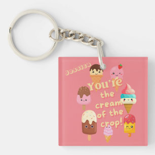 Llavero Eres el crema del helado de cultivo