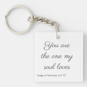 Llavero Eres el que mi alma ama a la Keychain acrílica