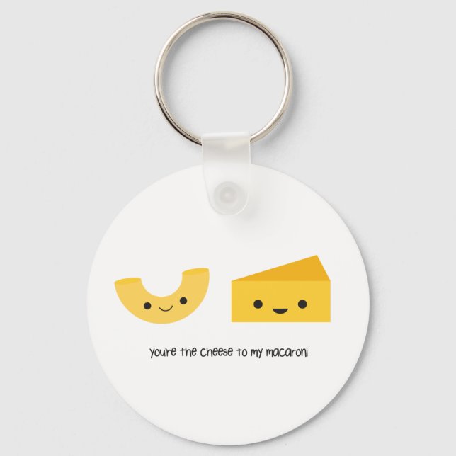 Llavero Eres el queso para mi cadena de claves Macaroni (Anverso)