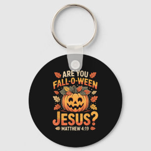 Llavero ¿Eres Jesús Fall-o-ween Cristiano Calabaza de Hall