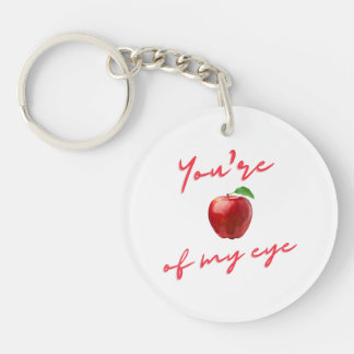 Llavero Eres La Manzana De Mi Keychain De Ojos Valentine