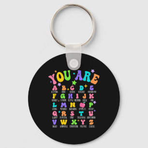 Llavero Eres Letras Alfabeto Aprende Abcs Inspiración Te