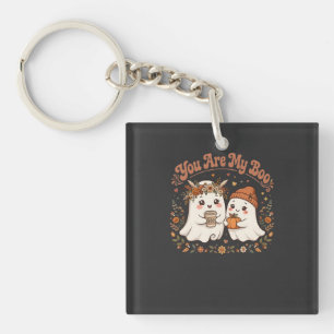 Llavero Eres Mi Boo Calabaza de Café de Pareja Fantasma Li