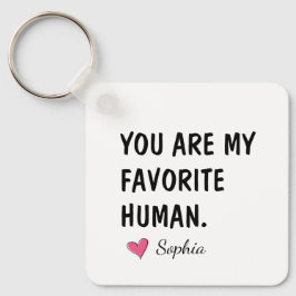 Llavero Eres Mi Humano Favorito Regalo Personalizado Para 
